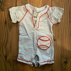 Three Sisters Baseball Onesie